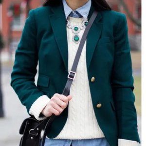 JCrew Factory Schoolboy Blazer Green